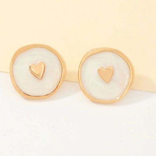 Astral Earrings White (14k pure gold)